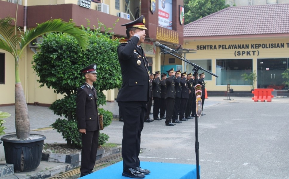 Polresta Pekanbaru Gelar Upacara Peringatan Hari Sumpah Pemuda ke-97 Tahun 2025