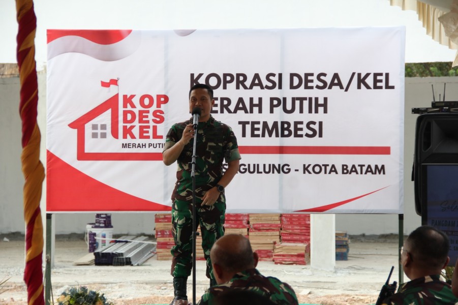 Pangdam XIX/Tuanku Tambusai Tinjau Pembangunan KDKMP Batam, Dorong Ketahanan Pangan dan Stabilitas Wilayah