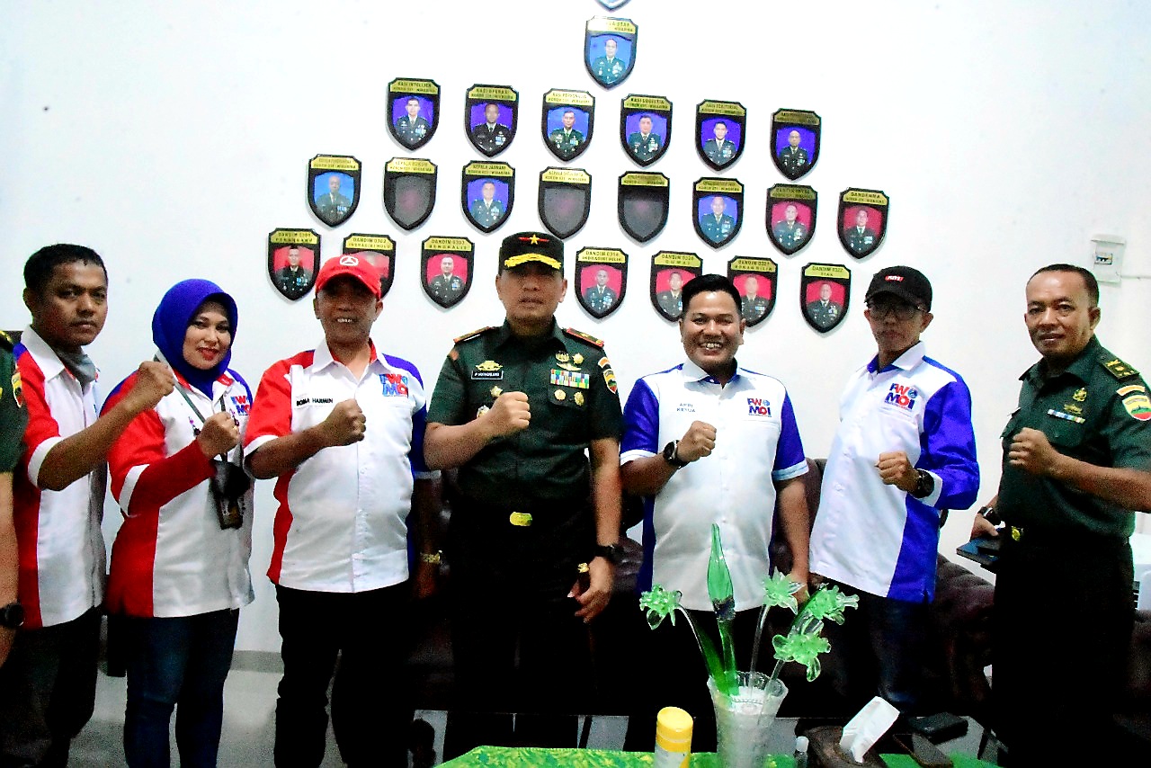 PW MOI Jalin Silaturahmi dengan Korem 031/Wira Bima, Danrem: Media Mitra TNI