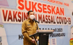 Pemko Pekanbaru Dapat Tambahan 50 Ribu Dosis Vaksin