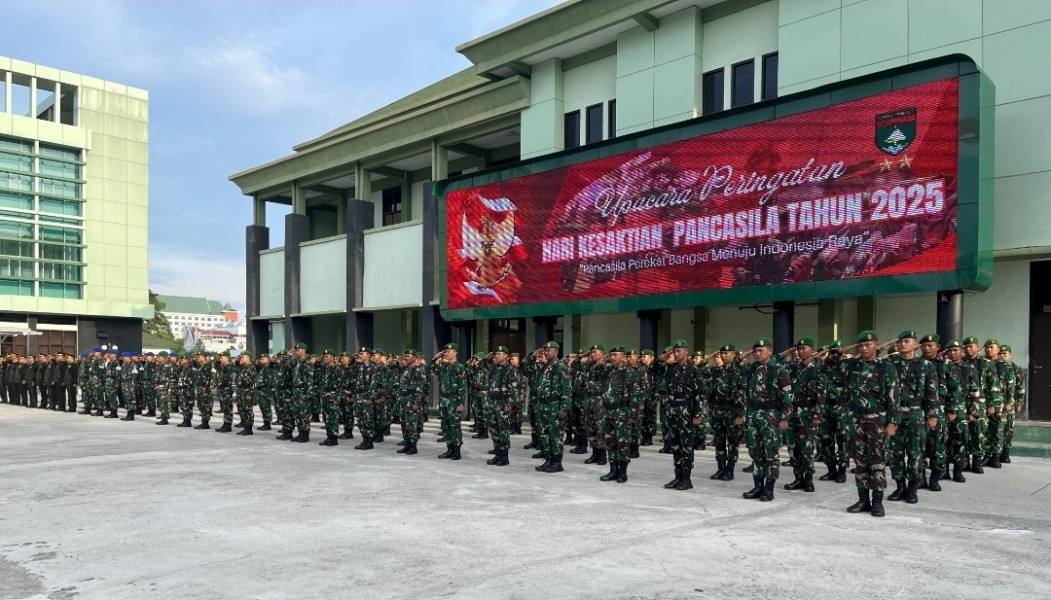 Kodam XIX/TT Gelar Upacara Peringatan Hari Kesaktian Pancasila