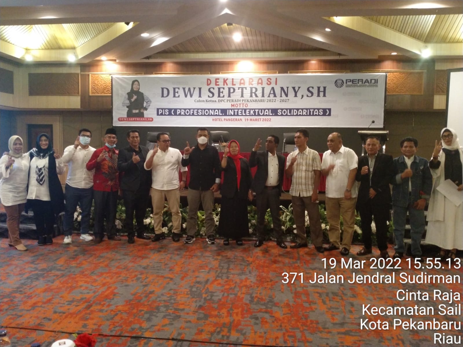 Advokat yang tergabung di PERADI, laksanakan Deklarasi Calon Ketua DPC PERADI kota Pekanbaru
