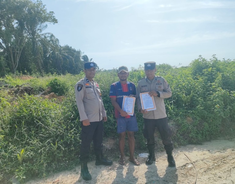 Polsek Bandar Sei Kijang Laksanakan Patroli Karhutla, Pelaku Pembakaran Lahan Terancam Pidana