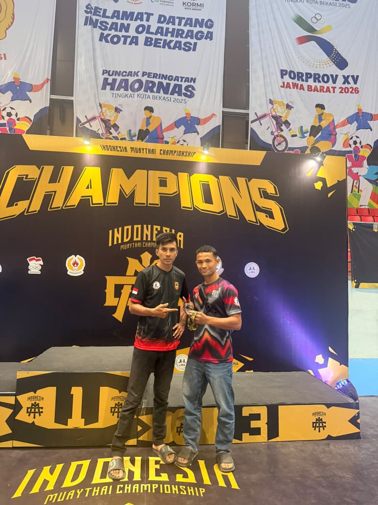 Briptu Aqil Jamik Harumkan Nama Riau, Raih Medali Perak di Kejurnas Muaythai