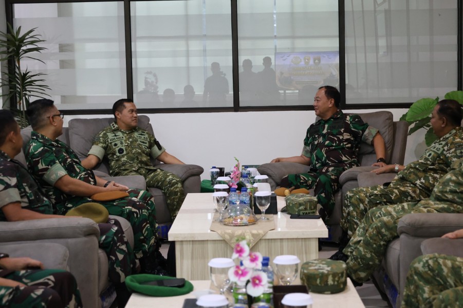 Kodam XIX Tuanku Tambusai Perkuat Sinergi Pembinaan Arhanud, Pangdam Terima Audiensi Denpusen Arhanud