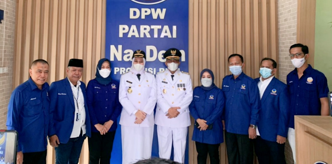 Usai Dilantik, Bupati Termuda di Indonesia Kunjungi DPW NasDem Riau
