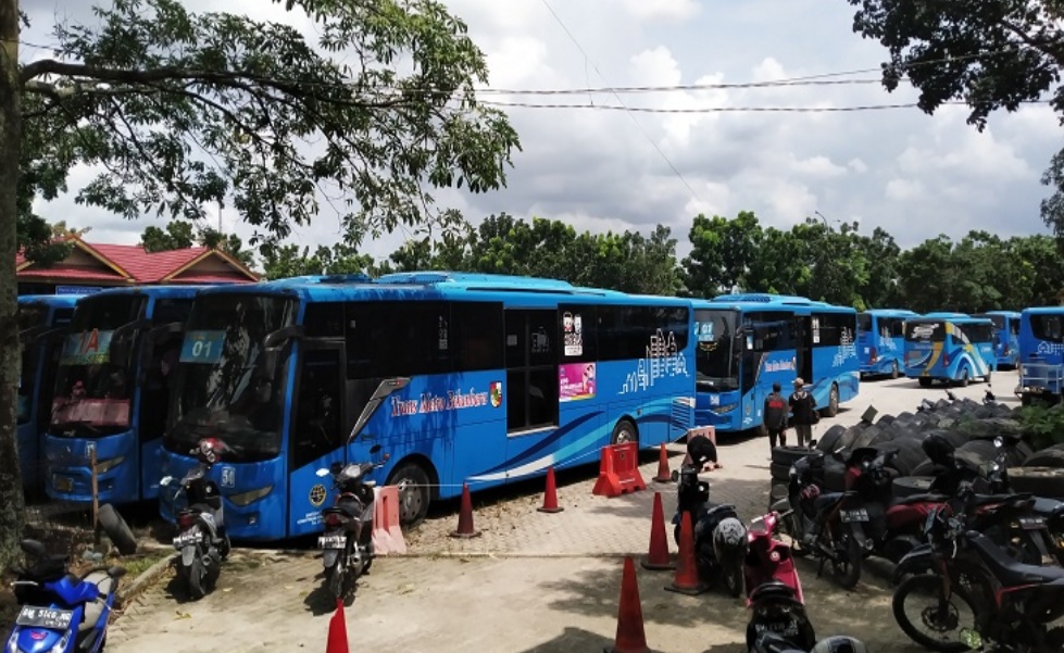 Karyawan Trans Metro Pekanbaru Mogok Kerja Karena Gaji Tidak Dibayar