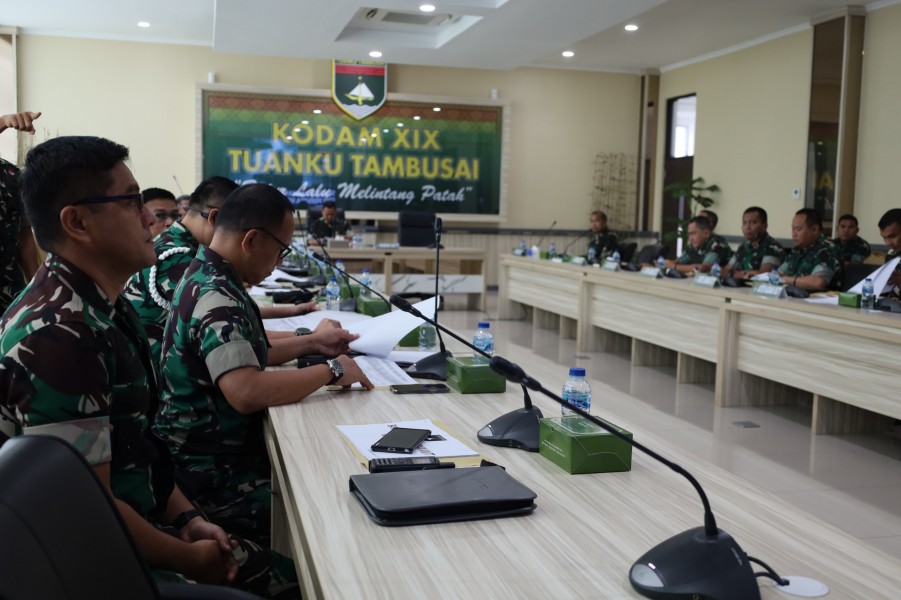Kodam XIX Tuanku Tambusai Perketat Verifikasi Sidang UKP Perwira Periode 1 Oktober 2026