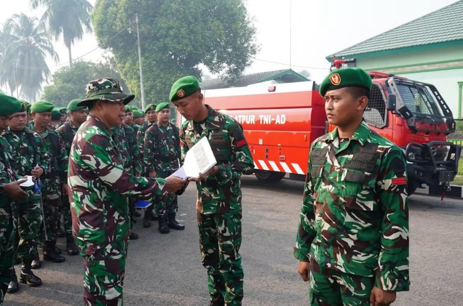 Kasad Dukung Kesiapsiagaan Puslatpur Kodiklatad dengan Dua Mobil Damkar