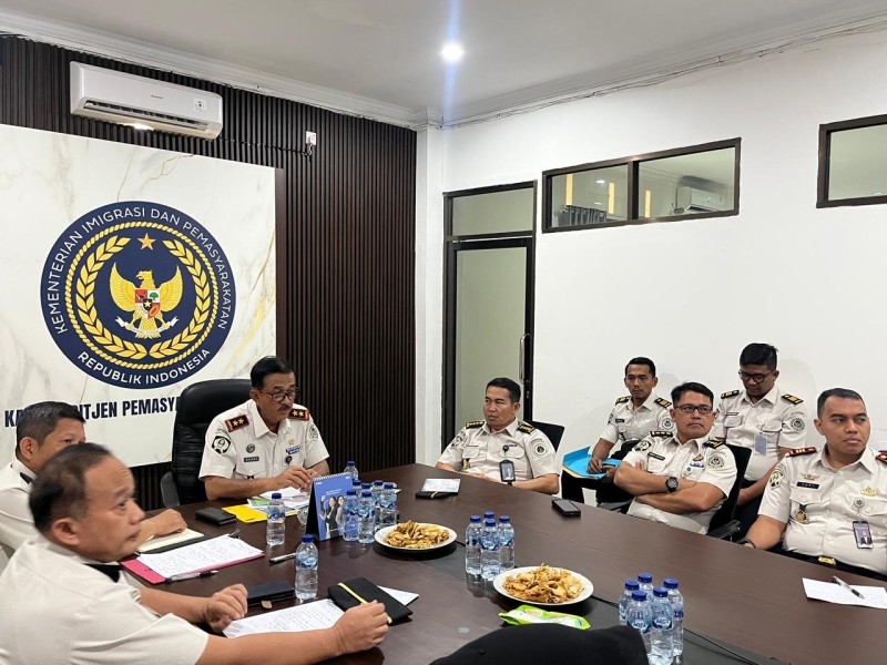 Perkuat Koordinasi UPT, Lapas Pekanbaru Ikuti Penguatan Daring dari Kakanwil Ditjenpas Riau