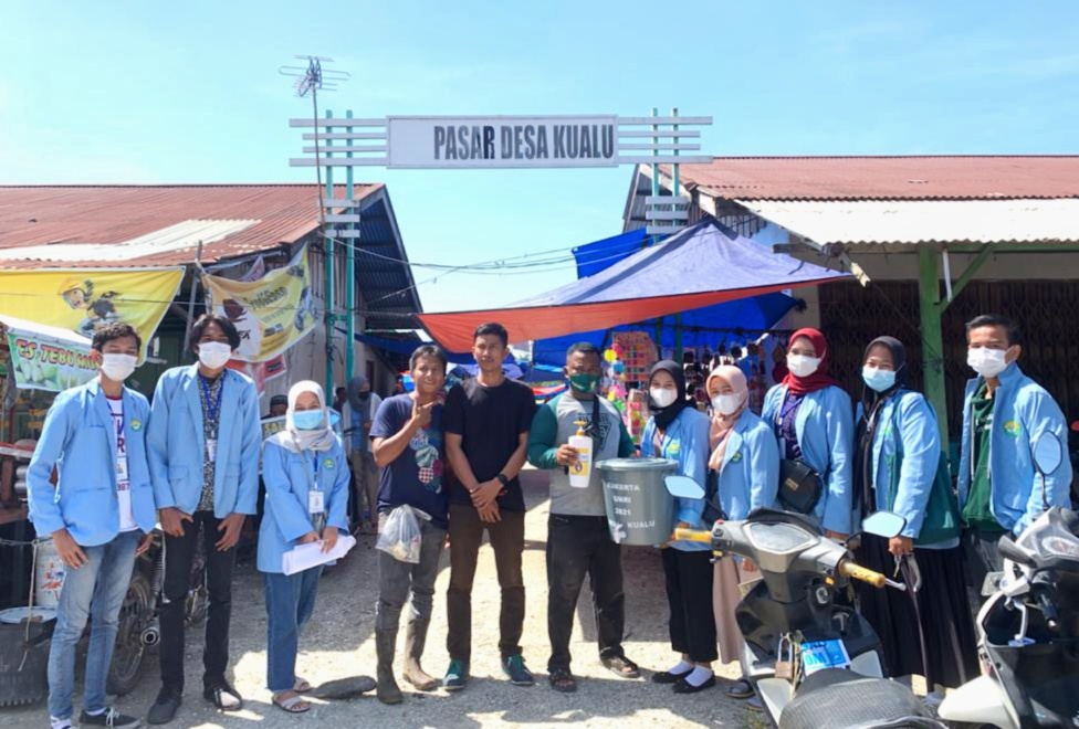Mahasiswa Kukerta Unri Bantu Tempat Cuci Tangan