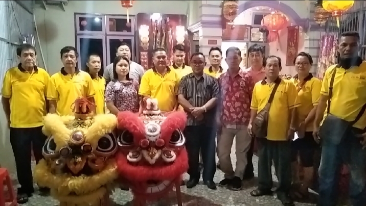 TITD Lo Chia Thua Atraksi Barongsai Memeriahkan Perayaan HUT Dewa Tiong Thua Guan Sue