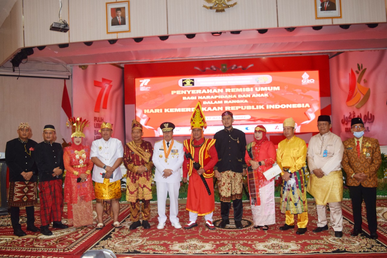 Penuh Rasa Syukur, 18 Orang WBP RUTAN Pekanbaru Langsung Bebas Usai Terima Remisi HUT RI Ke-77