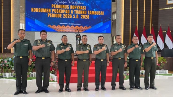 Kodam XIX/Tuanku Tambusai Tetapkan Pengurus Puskopad A Periode 2026–2028
