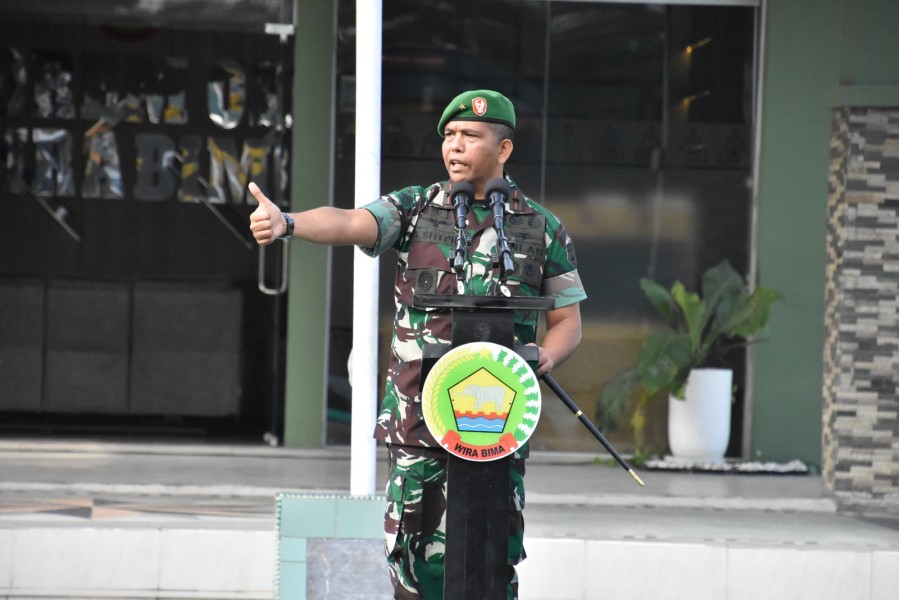 Pengarahan Danrem 031/Wira Bima Kepada Prajurit dan PNS 
