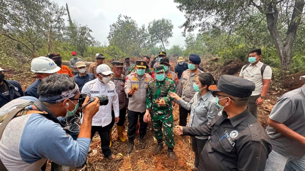 Karhutla Kerumutan Jadi Perhatian, Pangdam XIX/Tuanku Tambusai Turun Langsung ke Lokasi