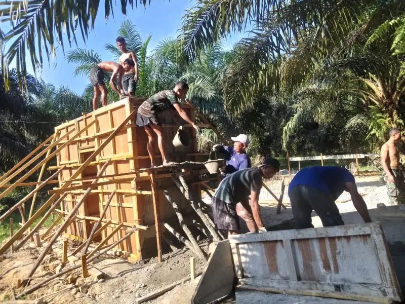 Kodam XIX/Tuanku Tambusai Kebut Pembangunan Jembatan Perintis Garuda di Kuansing
