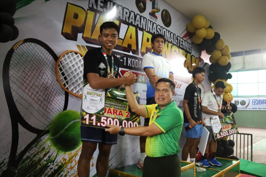 Pangdam XIX Tuanku Tambusai Tutup Kejurnas Tenis Piala Pangdam, Sportivitas Jadi Penegasan