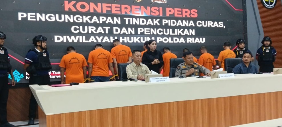 Polda Riau Ungkap Kasus Tindak Pidana Curas Antar Provinsi