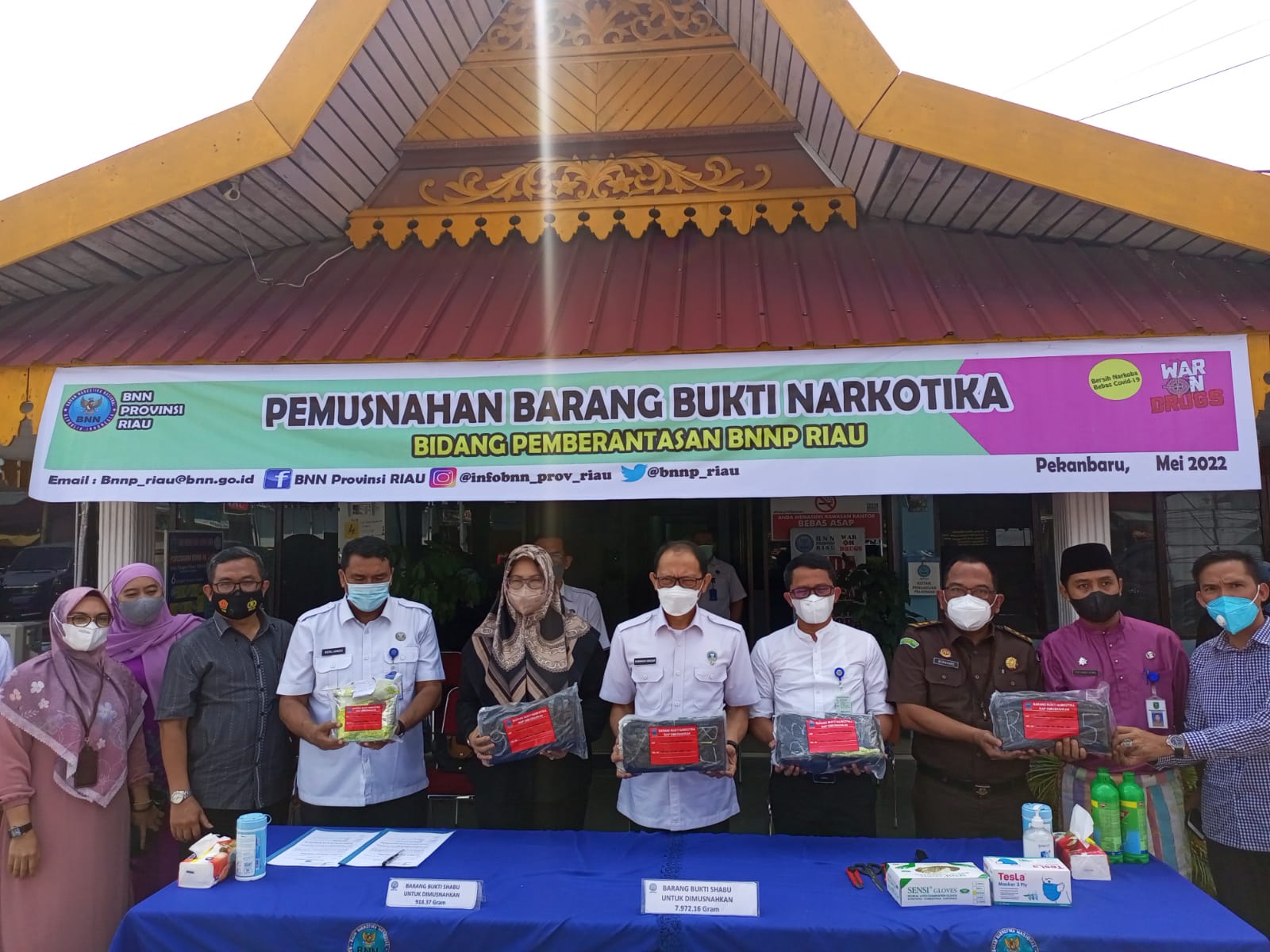 BNNP Riau Tangkap Tiga Orang Becak Sabu