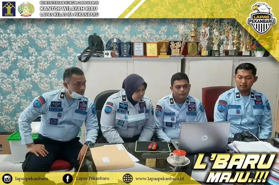 Lapas Pekanbaru Ikuti Kegiatan Evaluasi Pengelolaan BMN