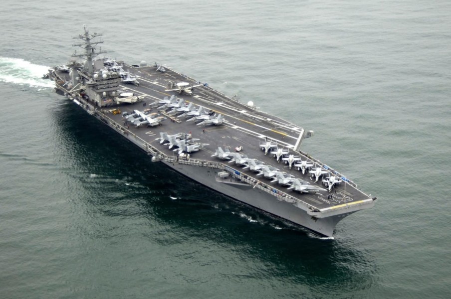 Gunakan Hak Lintas Transit, Kapal Induk AS USS Nimitz Lintasi Selat Malaka