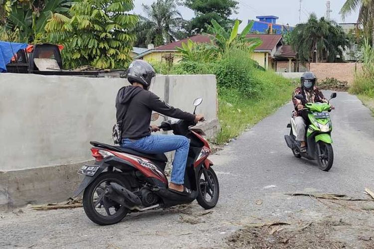 Jalan Perumahan di Marpoyan Ditutup Tembok, Polisi Minta Pemilik Lahan Bongkar