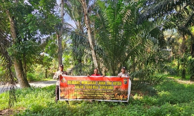 Waspada Karhutla! Kapolsek Bandar Sei Kijang Kembali Himbau Masyarakat Tidak Membakar Hutan dan Lahan