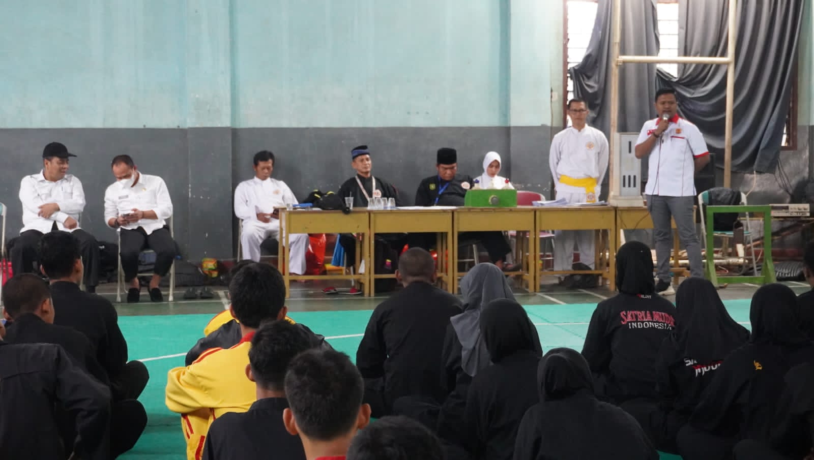 Ketua Umum Koni Pekanbaru M Yasir Hadiri Kejuaraan Pencak Silat Pelajar