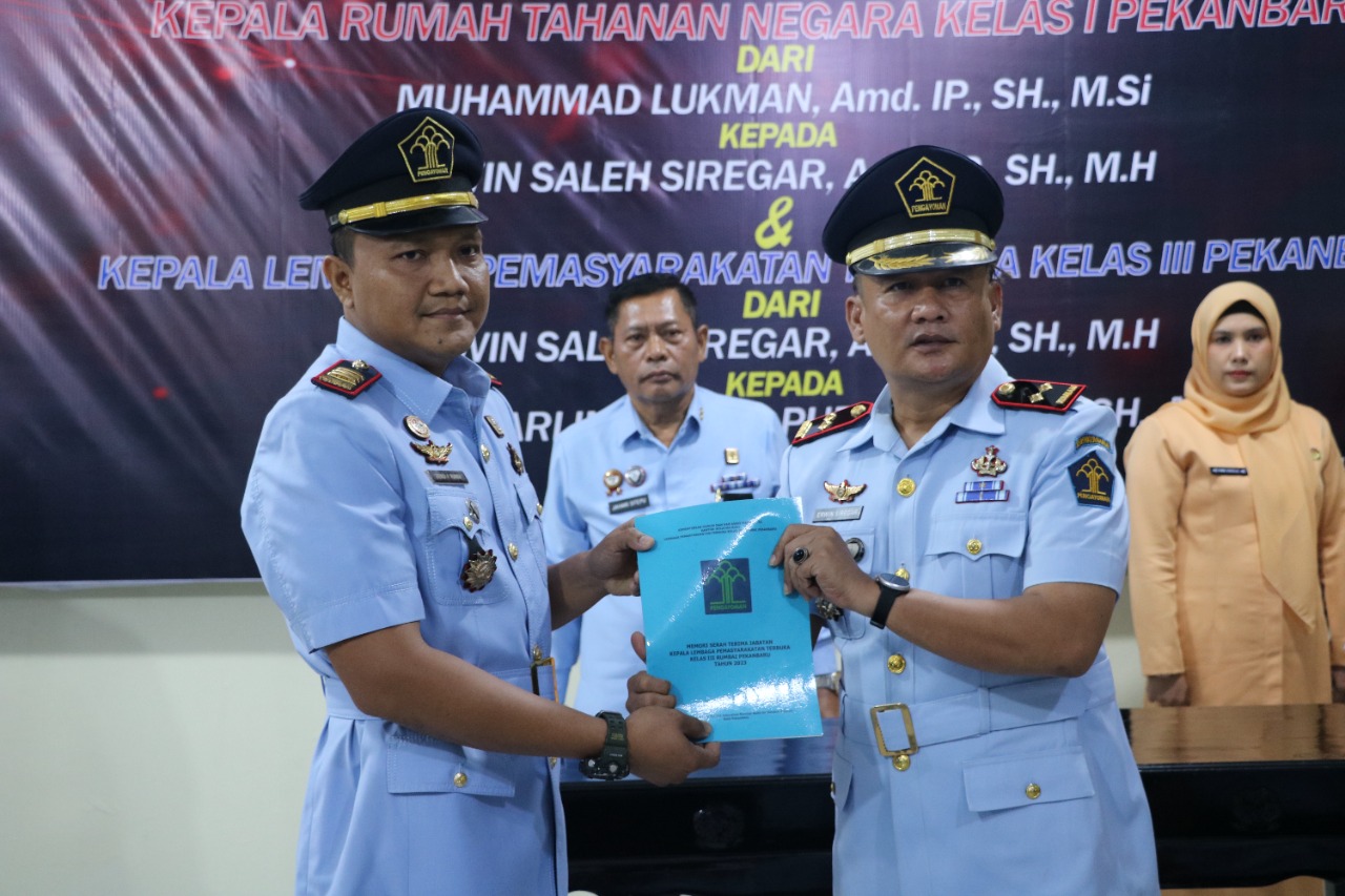 Resmi Berganti, Lapas Pekanbaru Sambut KPLP Yang Baru