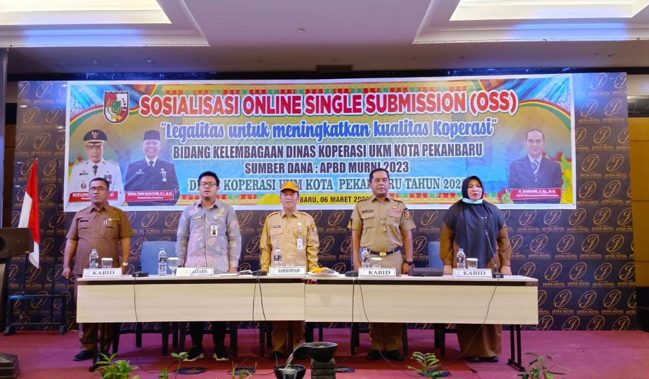 Diskop UMKM Sosialisasi OSS Ke Koperasi Se Pekanbaru