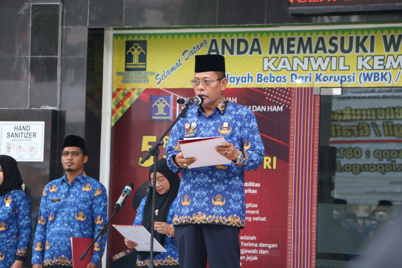 Pahlawanku Teladanku, KANWIL KEMENKUMHAM Riau Gelar Upacara Peringatan Hari Pahlawan Ke - 77 Tahun 2022