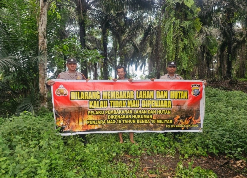 Polsek Bandar Sei Kijang Laksanakan Patroli Karhutla Larangan Pembakaran Hutan dan Lahan