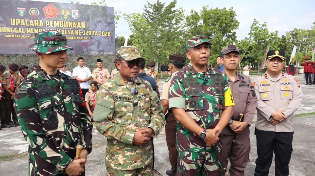 Kodam XIX Tuanku Tambusai Resmi Buka TMMD Ke-129 di Pelalawan, Genjot Pembangunan Jalan 2,5 Kilometer dan Program Kerakyatan