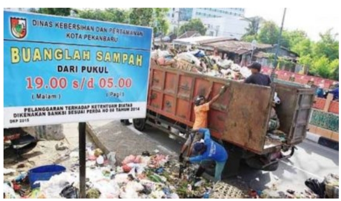 Sudah Sosialisasi Selama 1 Bulan, Tim Yustisi Pekanbaru Segera Tindak Yang Buang Sampah Sembarangan