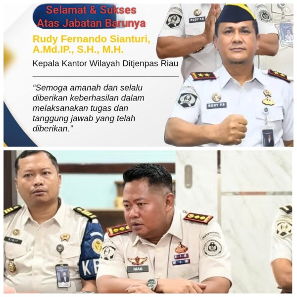Keluarga Besar Lapas Kelas IIA Bagansiapiapi Mengucapkan Selamat dan Sukses kepada Rudy Fernando Sianturi sebagai Kakanwil Ditjenpas Riau