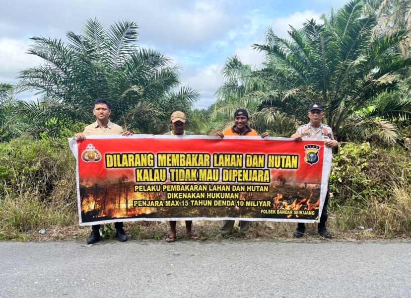“Polsek Bandar Sei Kijang Kembali Laksanakan Patroli Karhutla untuk Jaga Lingkungan”
