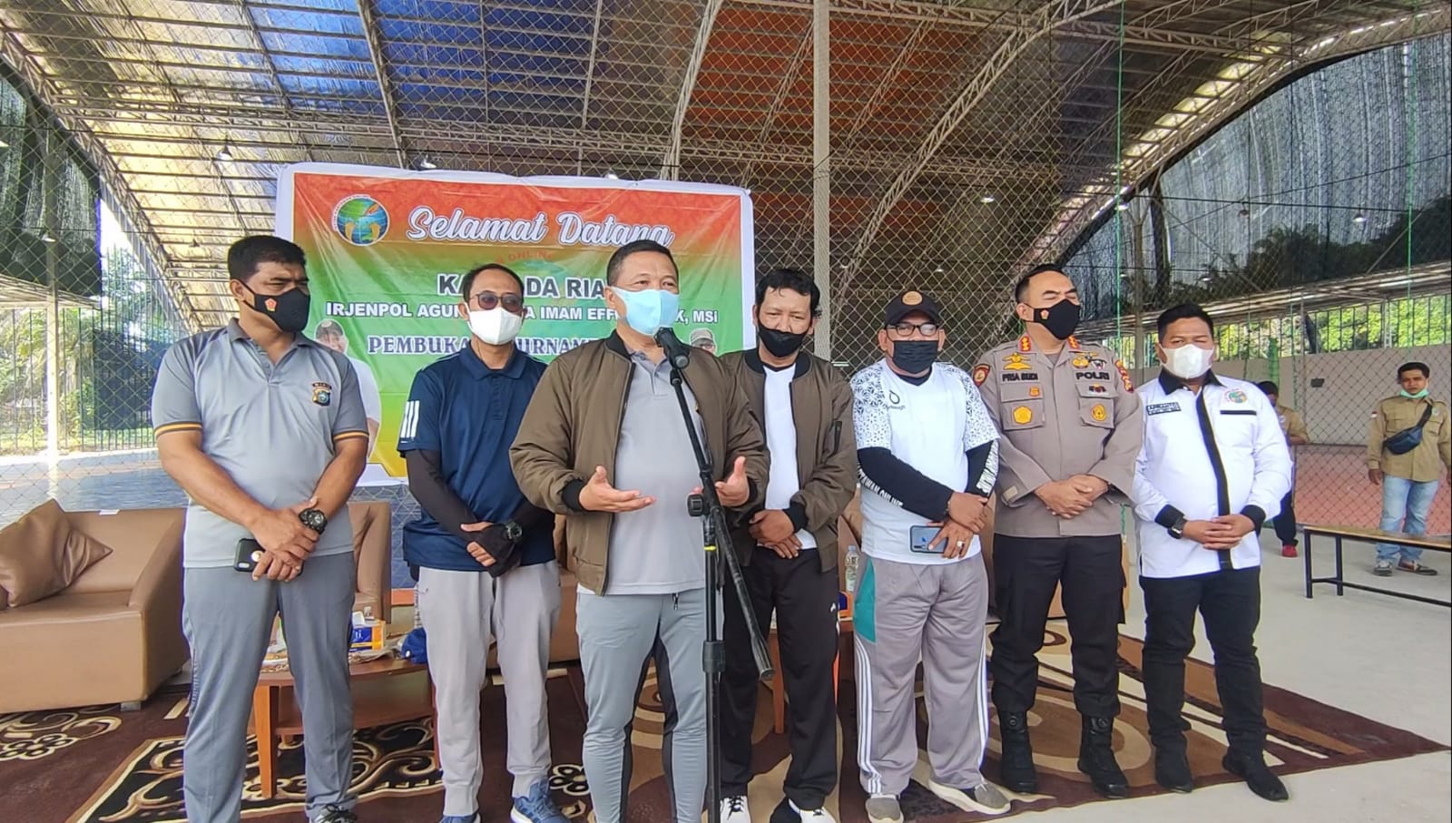 Kapolda Riau Buka Turnamen Futsal IWO Riau Cup 2021