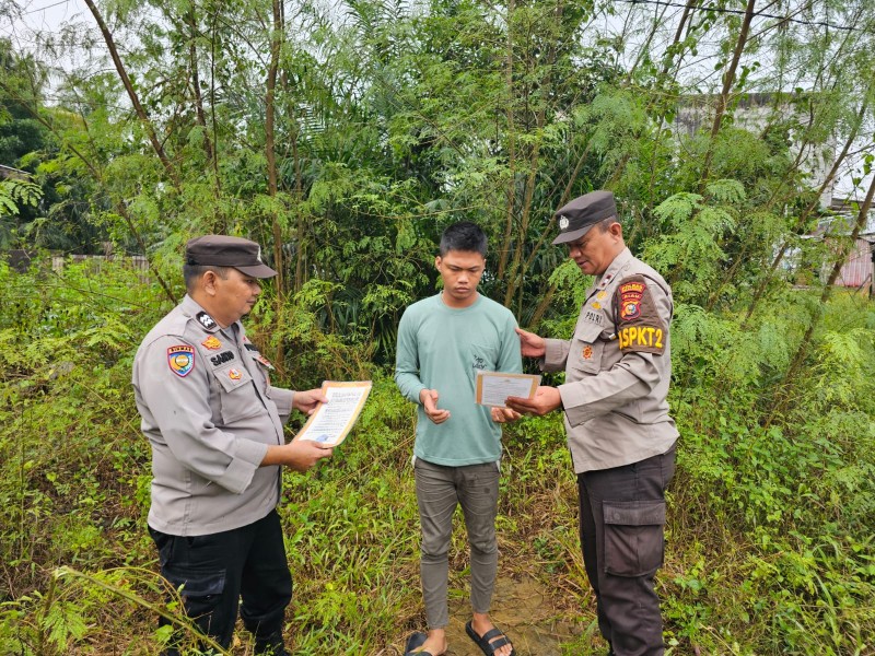 “Polsek Bandar Sei Kijang Kembali Sosialisasikan Larangan Pembakaran Hutan dan Lahan”