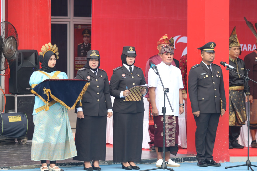 Lapas Pekanbaru Gelar Upacara HUT Kemerdekaan RI Ke - 79