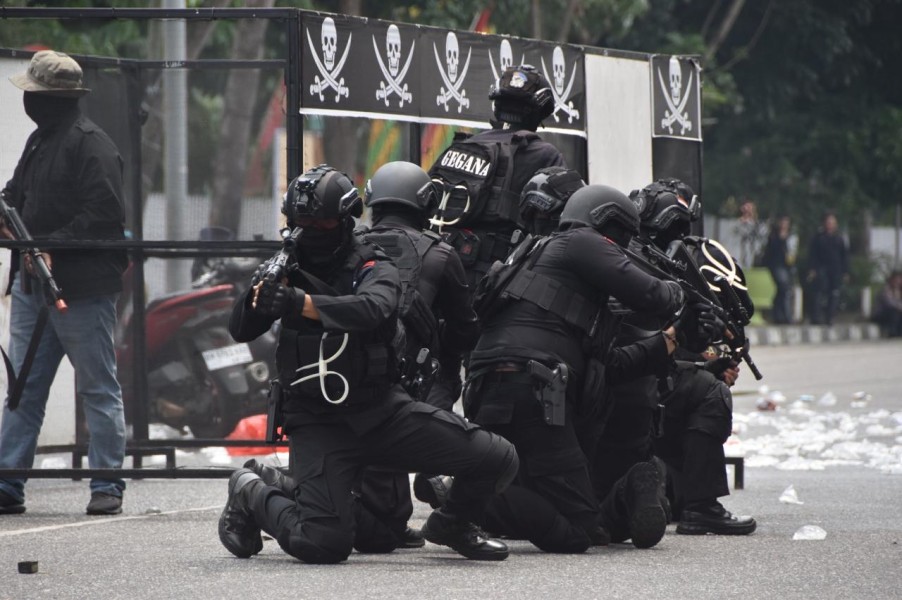 Dilatih Intensif Dansat Brimob, Polda Riau Bentuk Tim Khusus Anti Kejahatan Jalanan