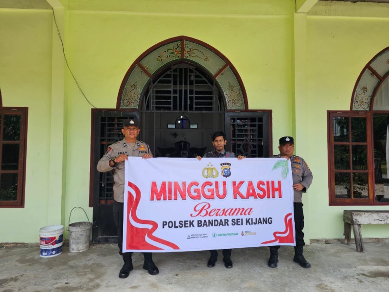 *Polsek Bandar Seikijang Laksanakan Ibadah Minggu Kasih bersama Jemaat Gereja HKBP*