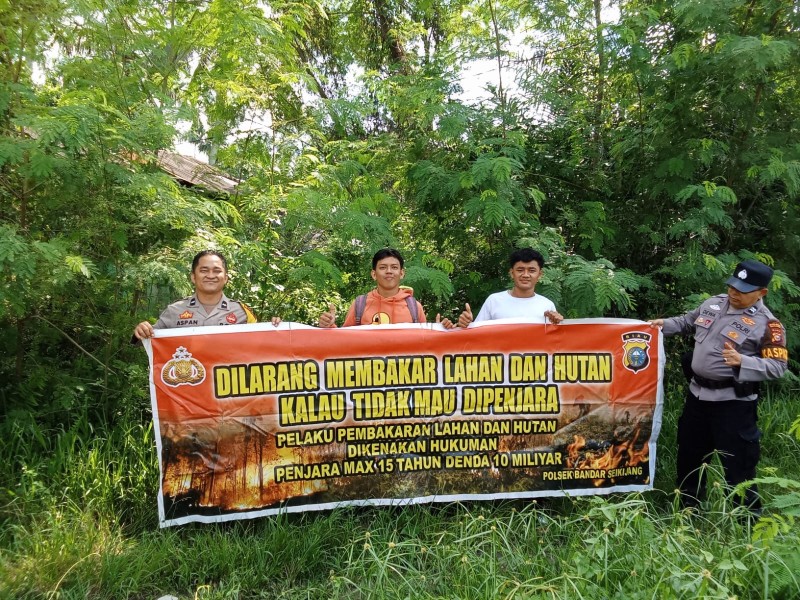 Polsek Bandar Sei Kijang Kembali Laksanakan Patroli Karhutla, Pelaku Pembakaran Hutan Terancam Pidana