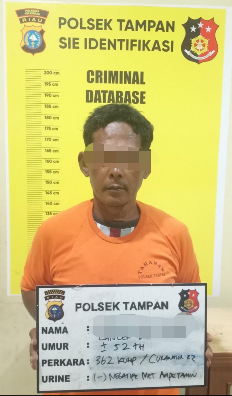Team Opsnal Polsek Tampan kembali Ungkap Pelaku Curanmor