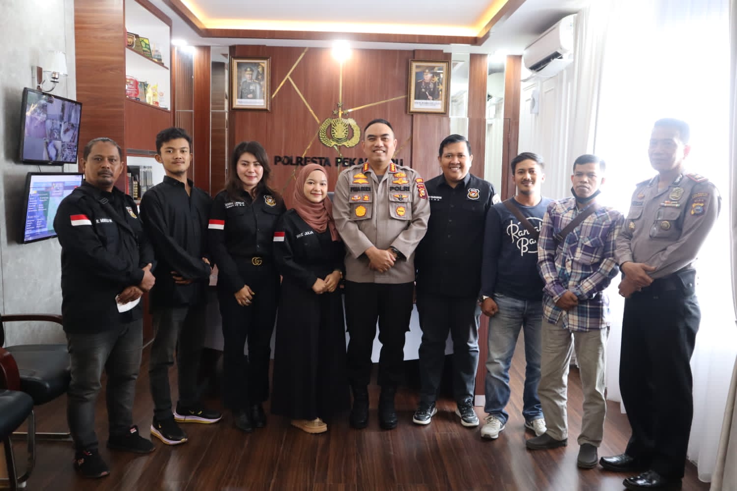 Kapolresta Pekanbaru Sebut Siap Bersinergi Dengan Sahabat Polisi Indonesia DPW Riau Wujudkan Harkamtibmas