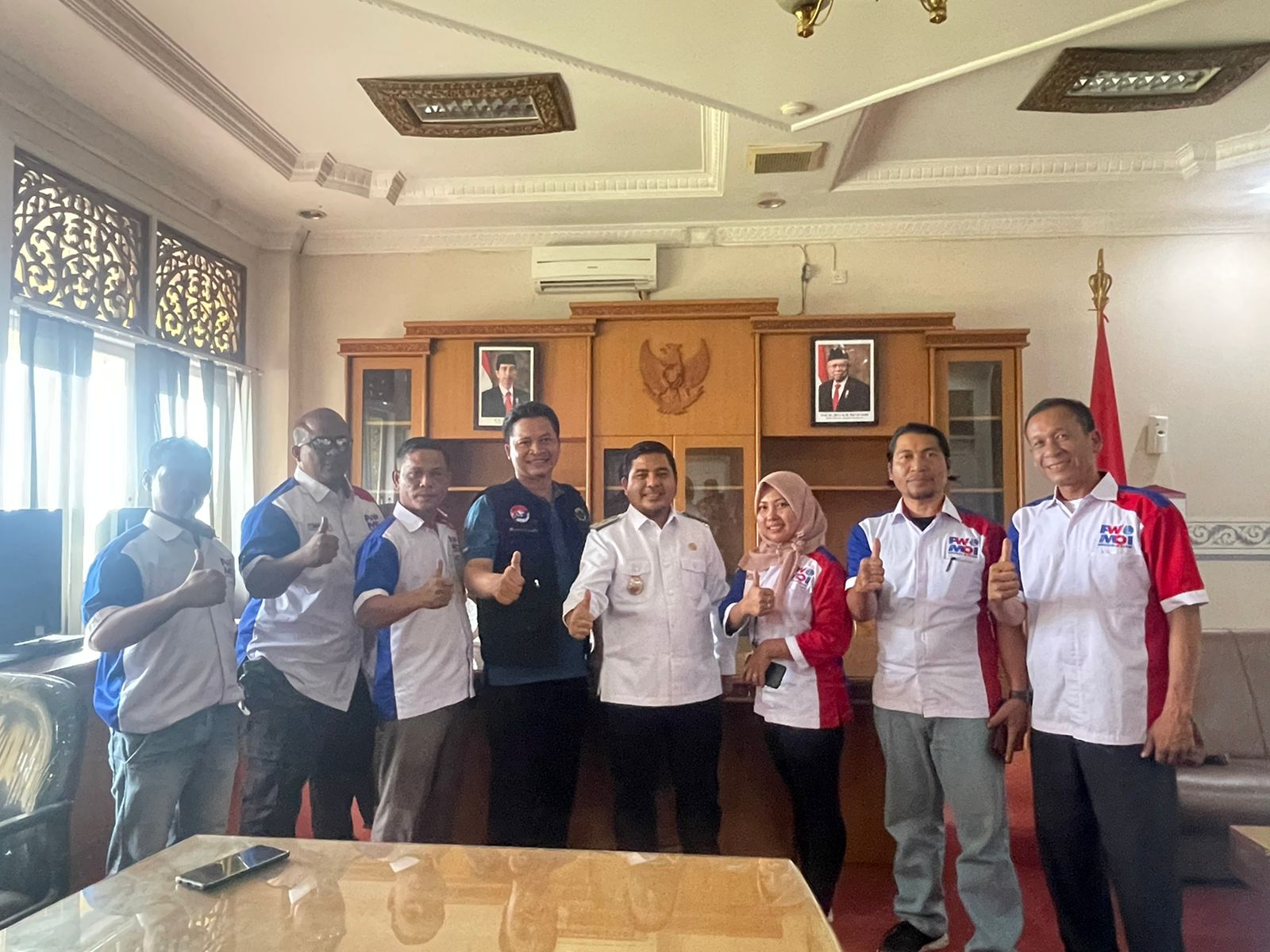 Audiensi dengan Wabub Pelalawan, Nasarudin : Anggota PW MOI Pelalawan Bisa Bersinergi dengan Pemerintah