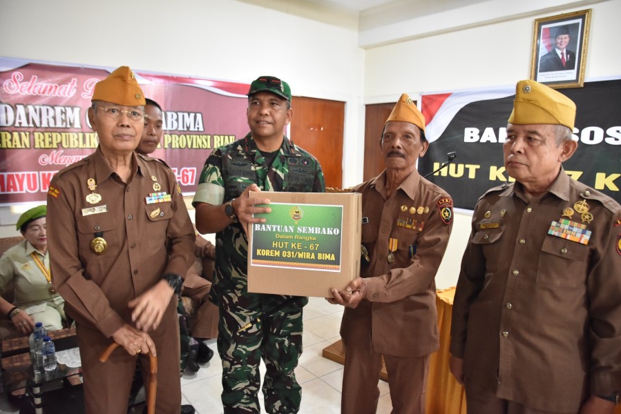 Danrem 031/WB Brigjen TNI Dr. Agustatius Sitepu, S.Sos.,M.Si.,M.Ham Veteran Adalah Pilar Bangsa, HUT ke-67 Jadi Momentum Penghormatan Nyata