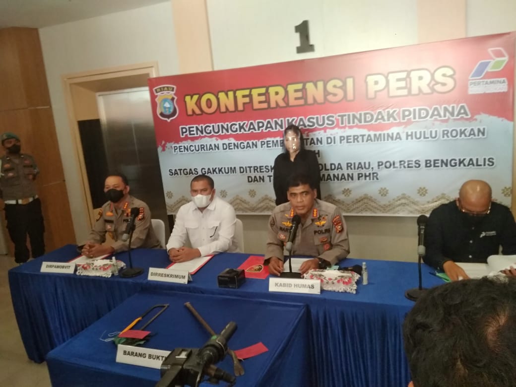 3 Pelaku Pencurian Pertamina Hulu Rokan di Tangkap, Polda Komitmen Jaga  Obyek Vital Nasional