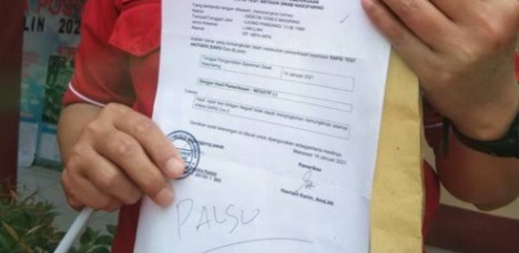 Polresta Pekanbaru Bongkar Kasus Pemalsuan Surat Bebas Covid
