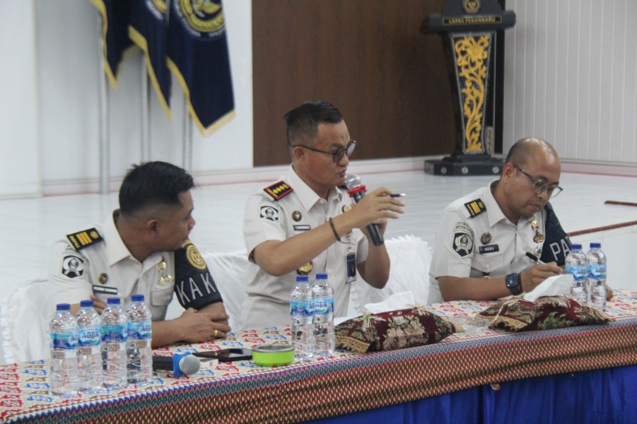 Rapat Pengamanan Lapas Pekanbaru Bahas Strategi Deteksi Dini Cegah Barang Terlarang